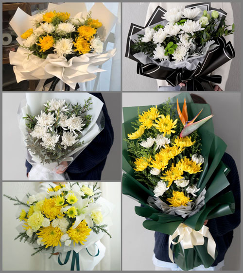 广东江门市鹤山市沙坪街道黄宝坑村白事花束代送